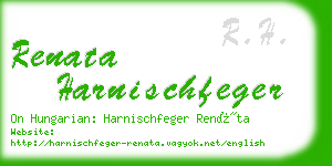 renata harnischfeger business card
